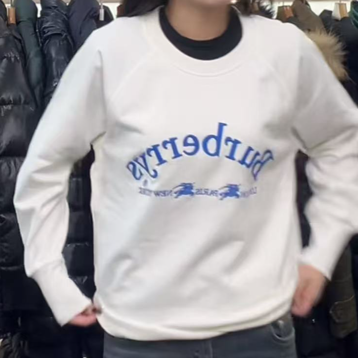 99新 BURBERRY/博柏利 HZ二手奢侈品巴宝莉 白色长袖h629