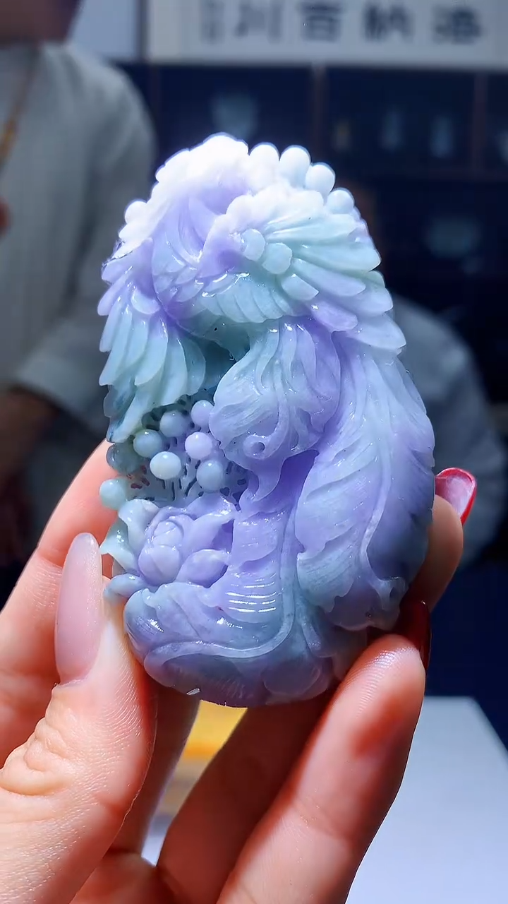 【闪购商品】定制翡翠未镶嵌1080hm-毛货挂件50