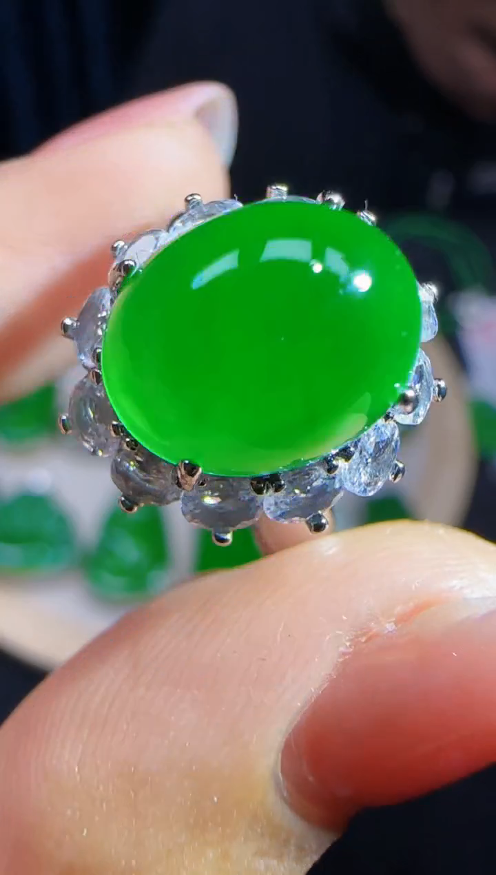 未镶嵌定制翡翠翡翠戒指170