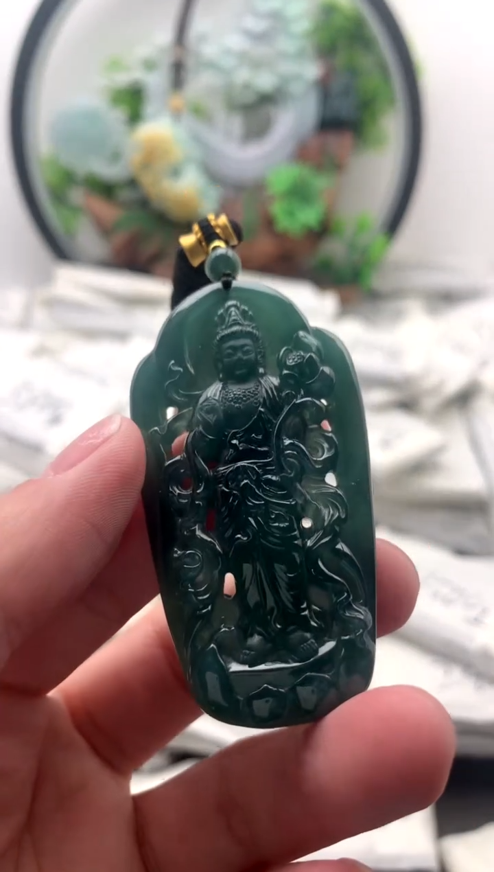 【闪购商品】翡翠颈饰未镶嵌大势至