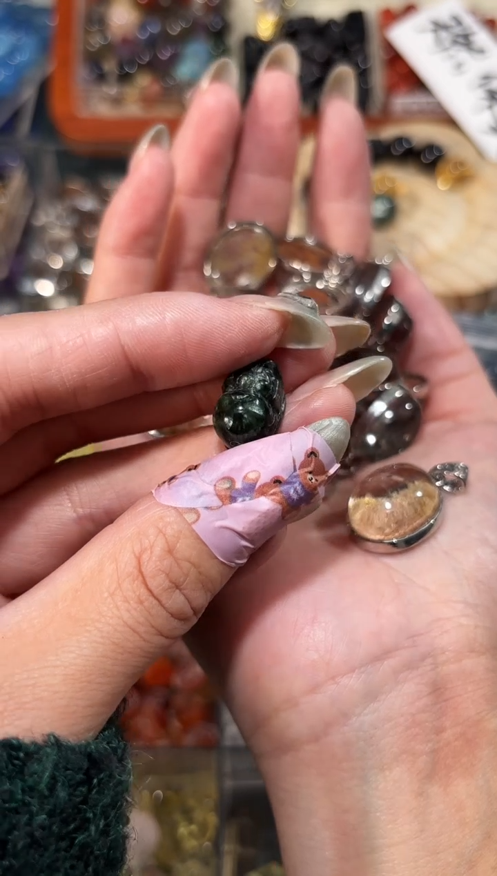 【闪购商品】水晶手串未镶嵌绿龙貔貅单个
