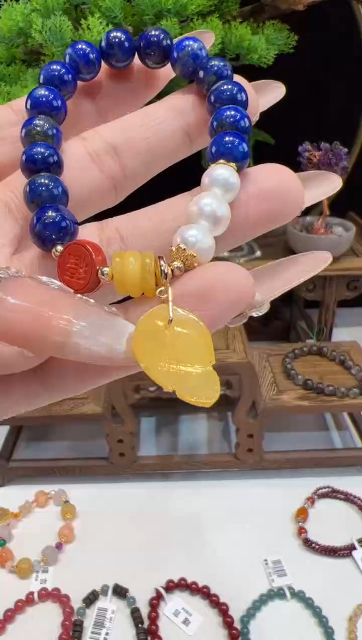 未镶嵌青金石手链@@手饰