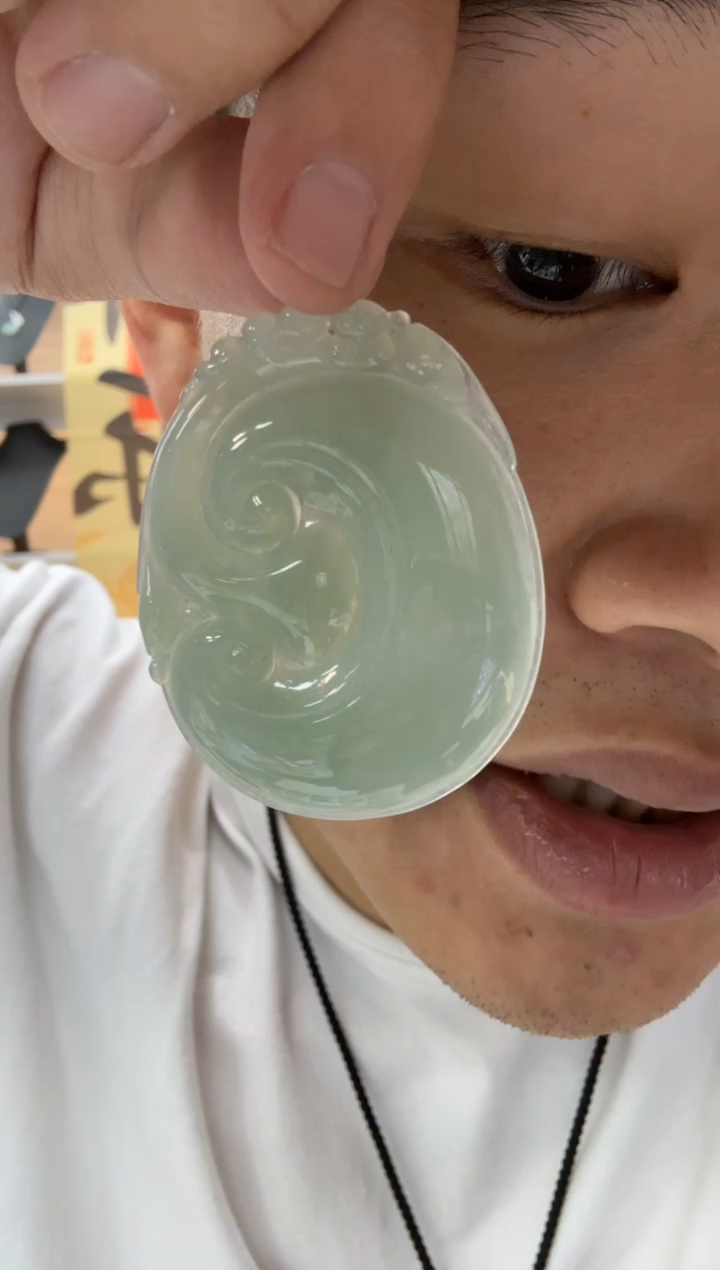 【闪购商品】翡翠颈饰未镶嵌天然翡翠A货孤品一件