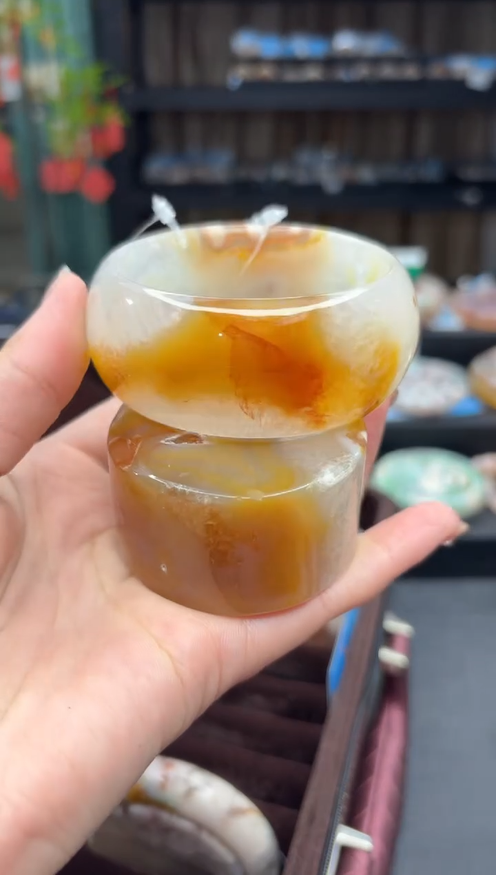 【闪购商品】石英质玉手镯未镶嵌429（57圈赠送镯心）