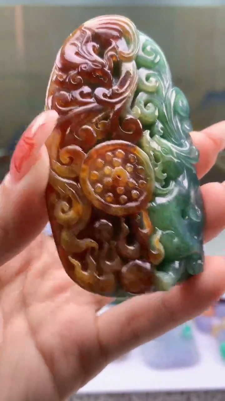 【闪购商品】定制翡翠未镶嵌4902ty-毛货挂件42