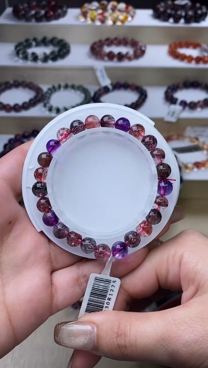【闪购商品】水晶手链未镶嵌黑加仑超七7m+