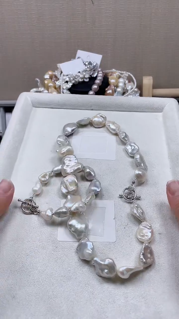 未镶嵌套装淡水珍珠【纯恬饰品】