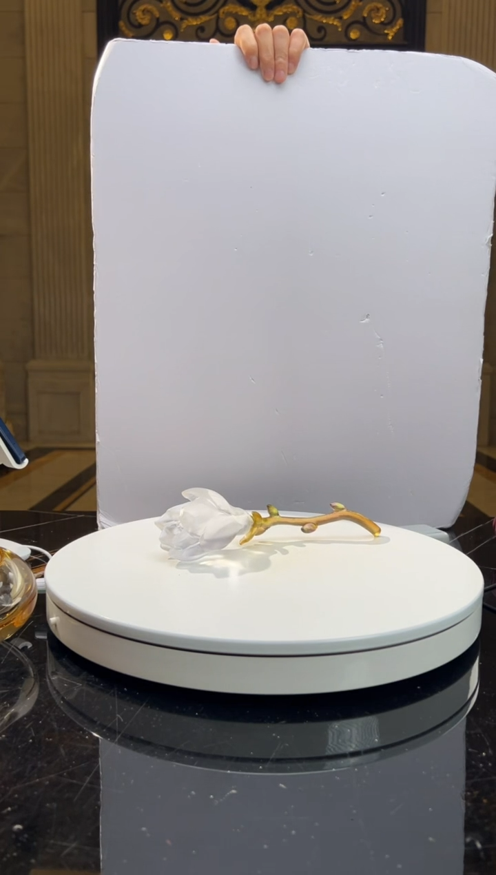 【闪购商品】摆件玉兰花水晶琉璃摆件