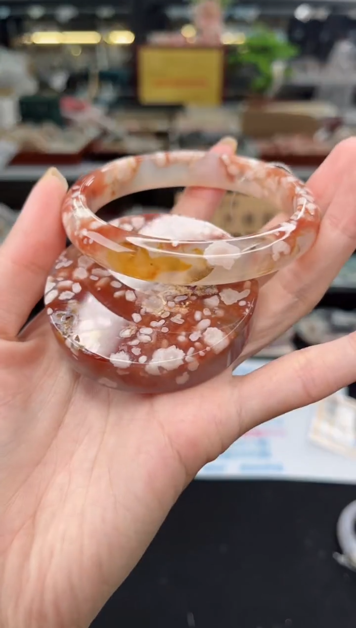 【闪购商品】石英质玉手镯未镶嵌62圈口（赠品镯心）S9089