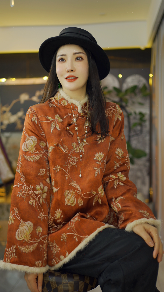 （锦绣）新中式秋冬款国风立领上衣