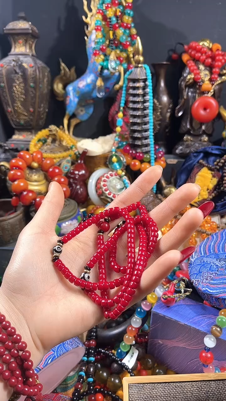 【闪购商品】蜜蜡手串未镶嵌【闪购商品】三姊妹手串152