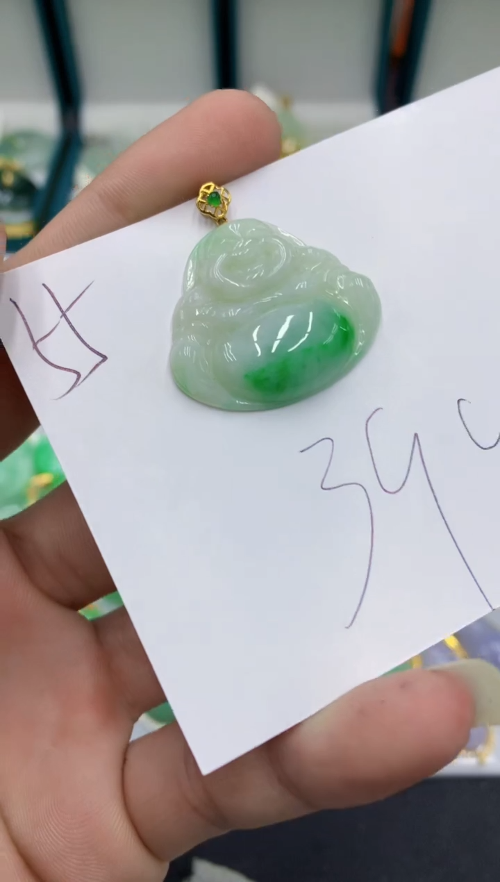 【闪购商品】翡翠颈饰18K金镶嵌翡翠