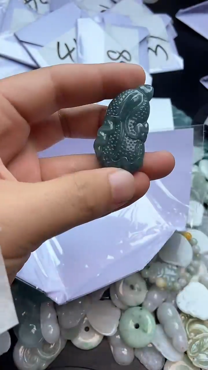 翡翠未镶嵌颈饰有纹有裂介意勿拍白菜