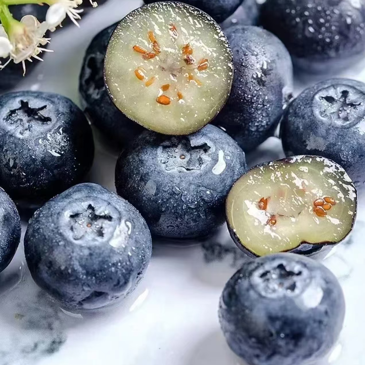 【顺丰】枝冠秘鲁比安卡蓝莓4盒/12盒原箱  18-12+125g（江浙沪皖）