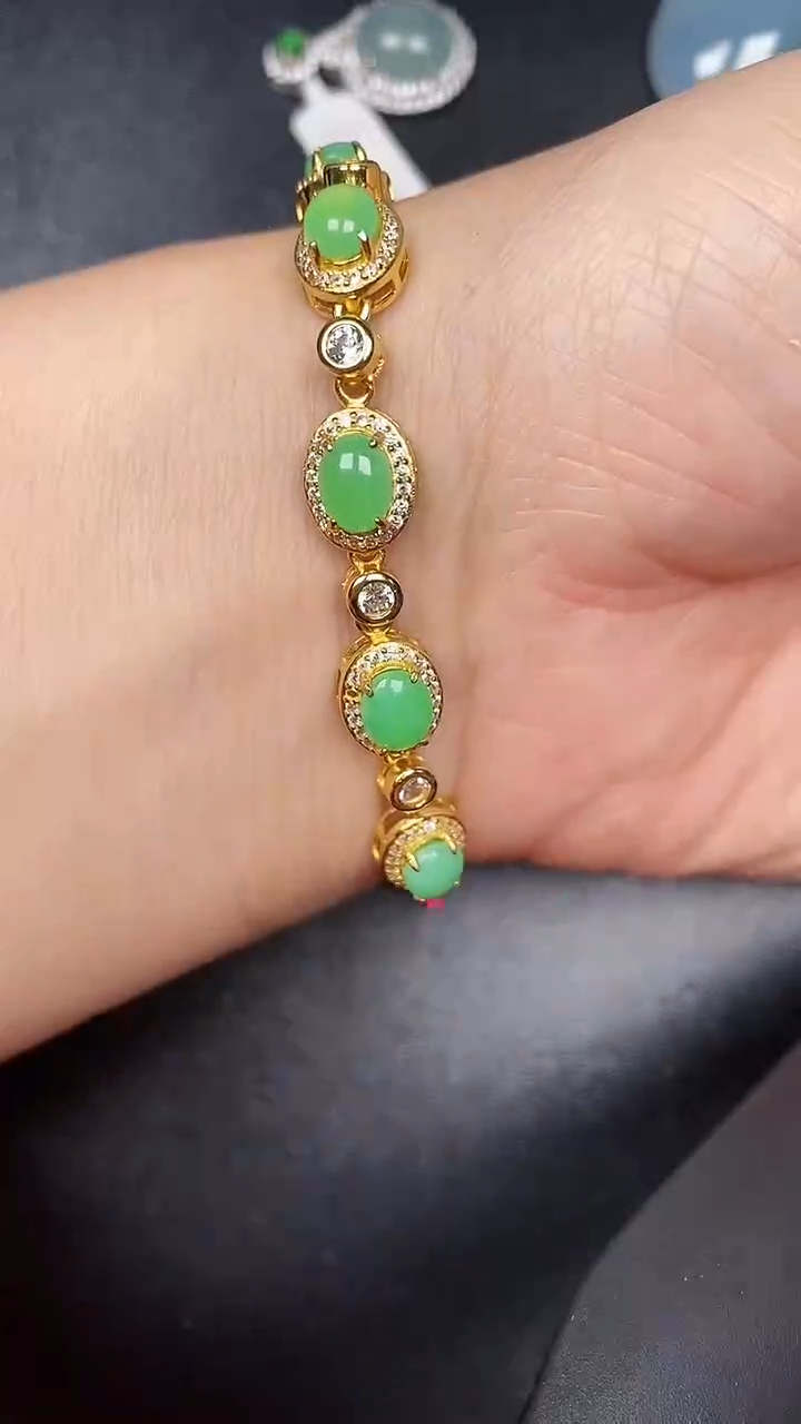 银S925镶嵌戒指翡翠2980