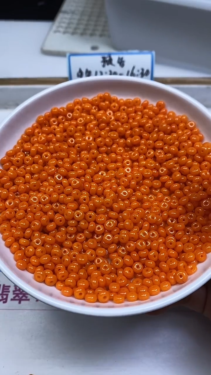 未镶嵌散珠玛瑙/玉髓E760 橘黄玛瑙算盘2*4mm100个8元