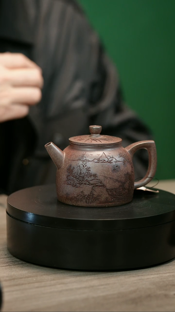 茶壶紫砂嘉****碗H2143李琴溪山垂钓渔罩