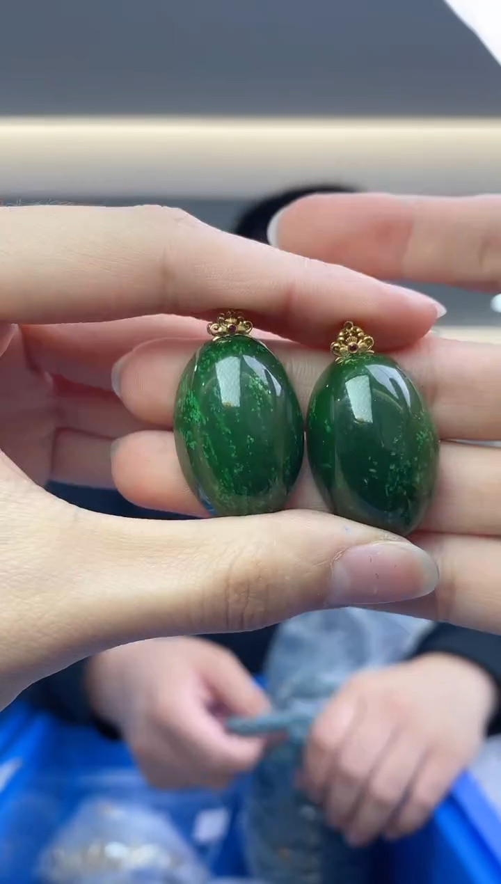 【闪购商品】和田玉`18K金镶嵌（多样性发一件）