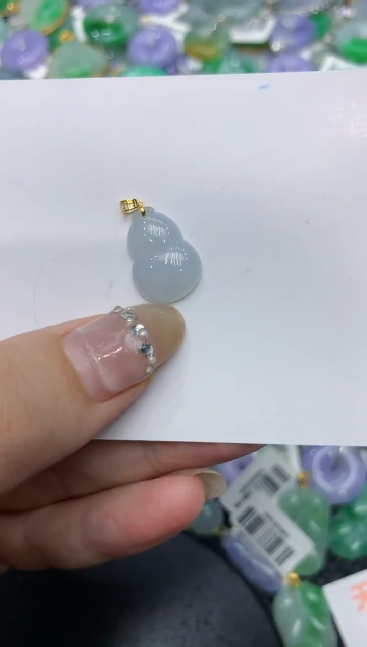 【闪购商品】翡翠颈饰18K金镶嵌222222222