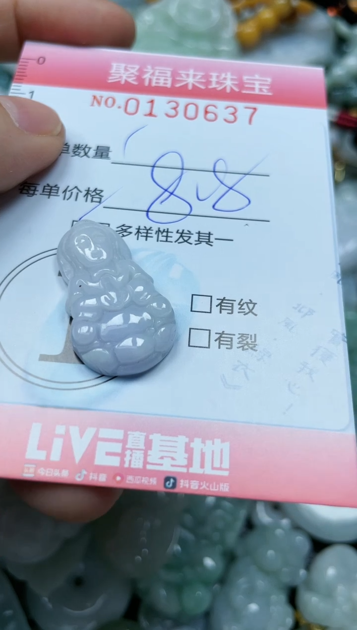 翡翠未镶嵌颈饰闪购0130637