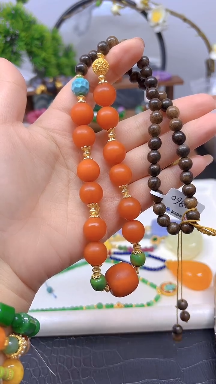 蜜蜡颈饰未镶嵌M860