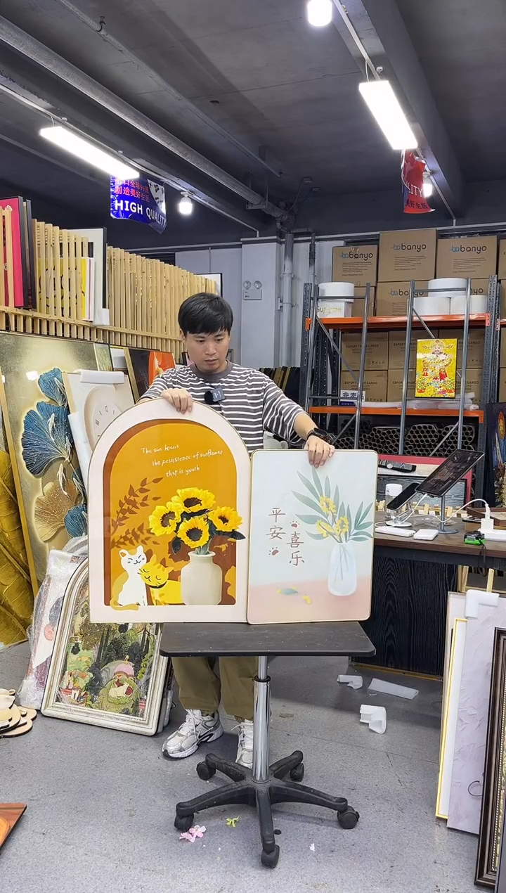 竖款装饰画3个哟