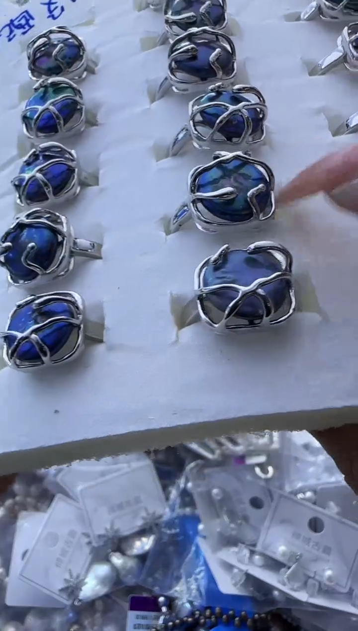 【闪购商品】淡水珍珠戒指未镶嵌92多样性发货 发其一