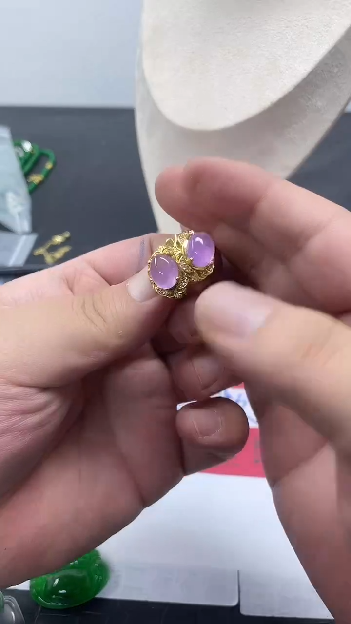 颈饰未镶嵌翡翠287耳钉