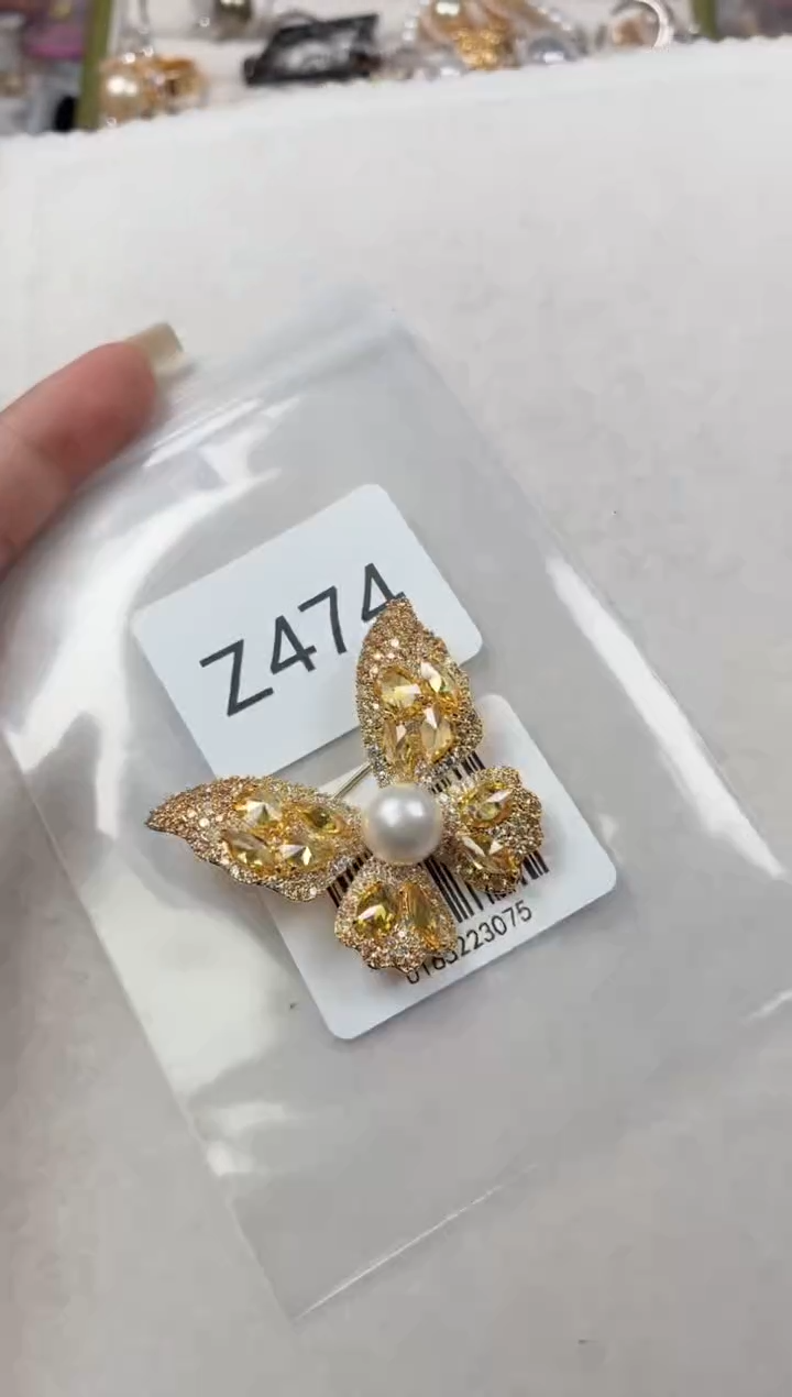 未镶嵌胸针海水珍珠Z474