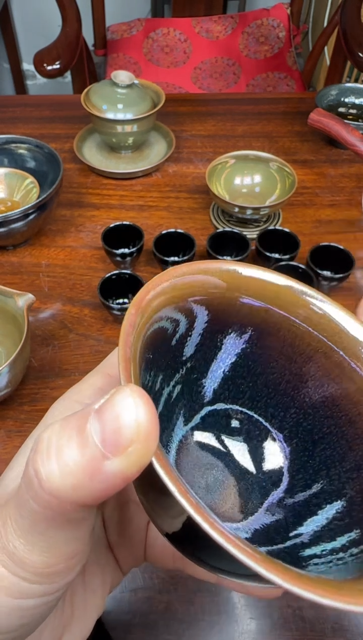 【闪购商品】茶盏33非遗名家罗云和老师盖碗作品微瑕