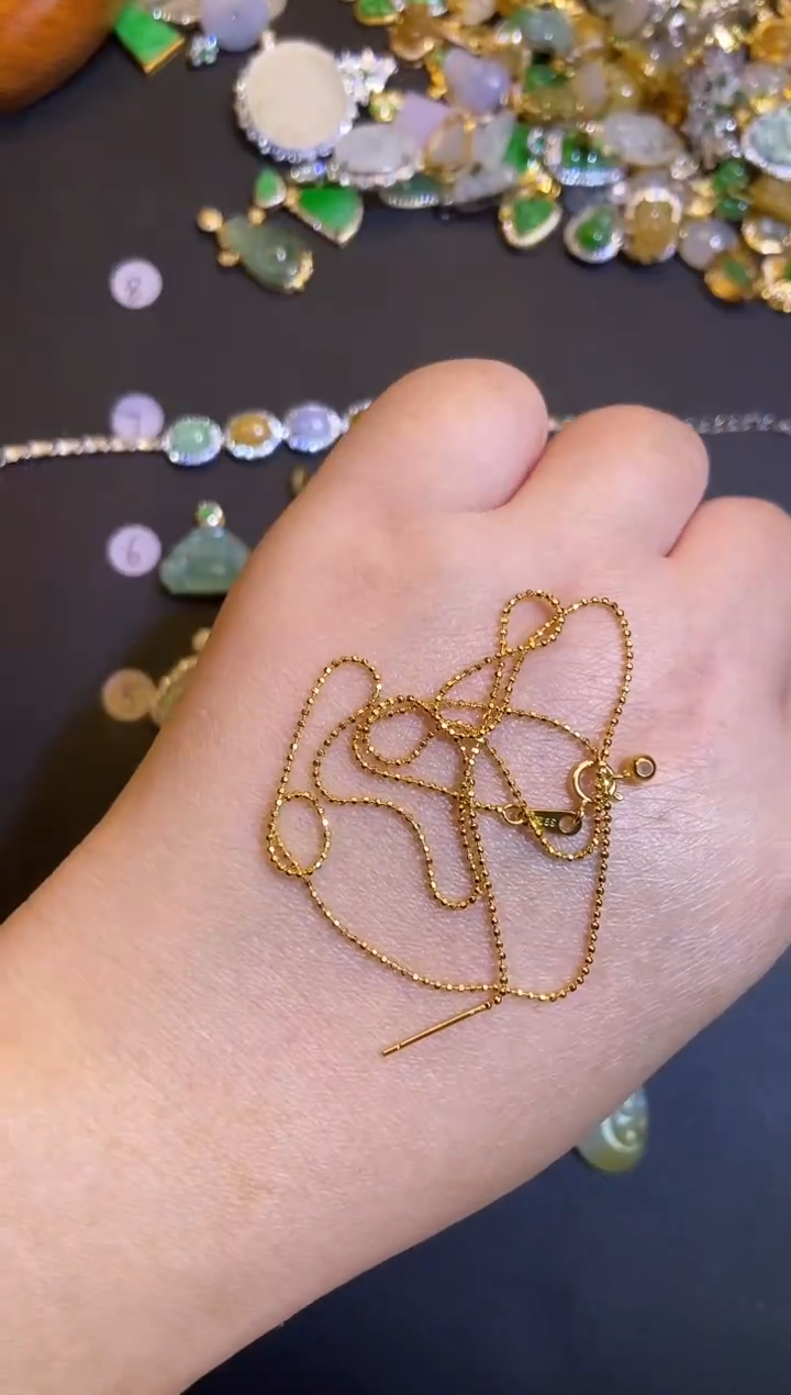 吊坠(不含链)银S925镶嵌翡翠1