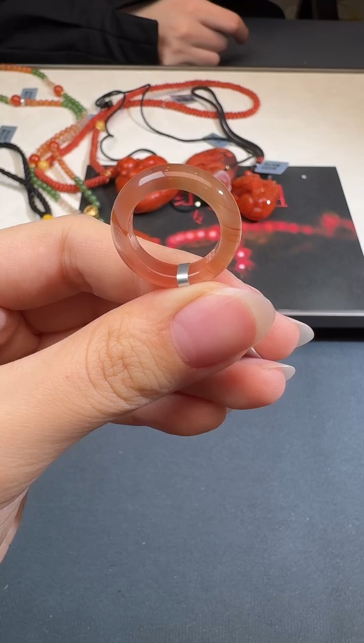 未镶嵌戒圈南红玛瑙X1227-1296-203