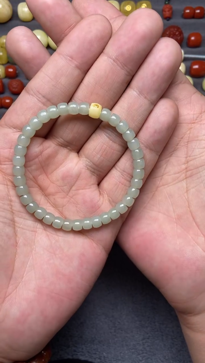 【闪购商品】和田玉珠宝奇石未镶嵌单圈一条