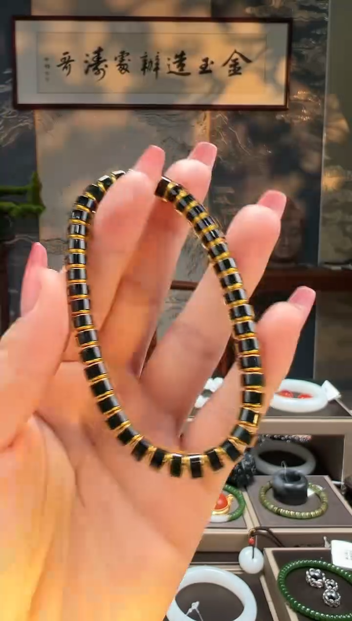 【闪购商品】蓝珀手链未镶嵌卡6.5mm