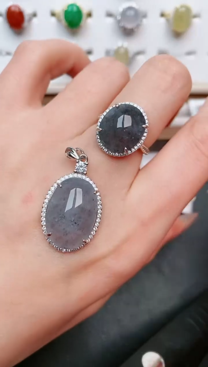【闪购商品】翡翠戒指银S925镶嵌.....