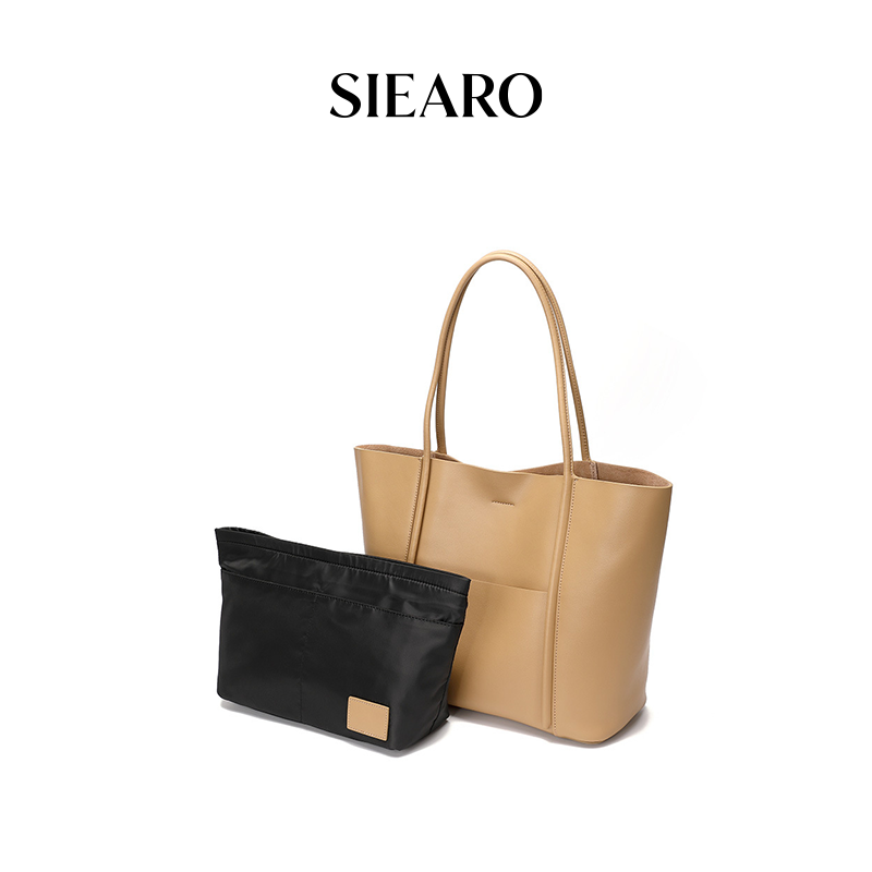 SIEARO新款真皮女包托特包手提大包牛皮上班通勤单肩包女士大容量