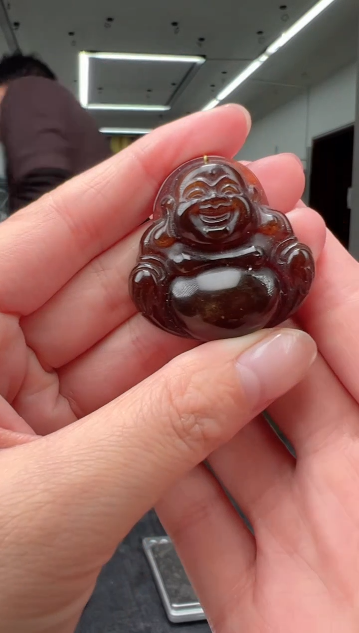 琥珀颈饰未镶嵌吊坠