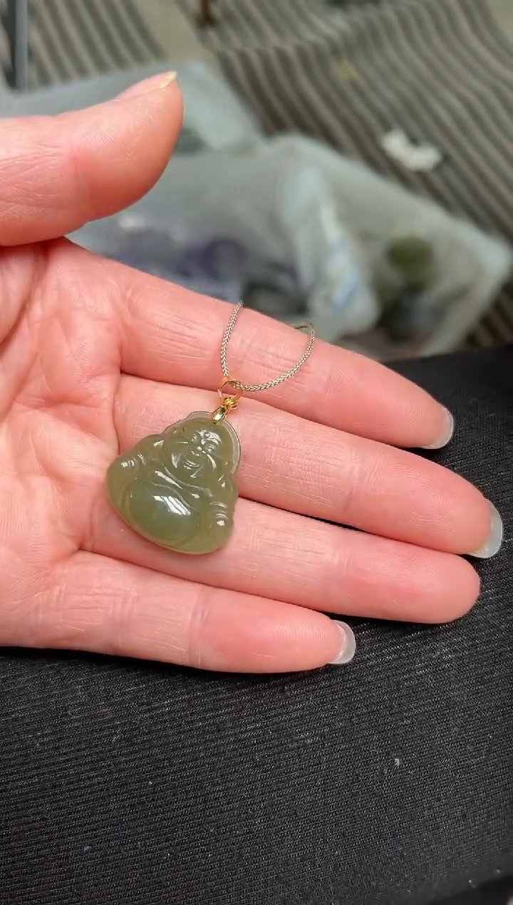 【闪购商品】和田玉吊坠(赠链)未镶嵌吊坠D-15瑕疵