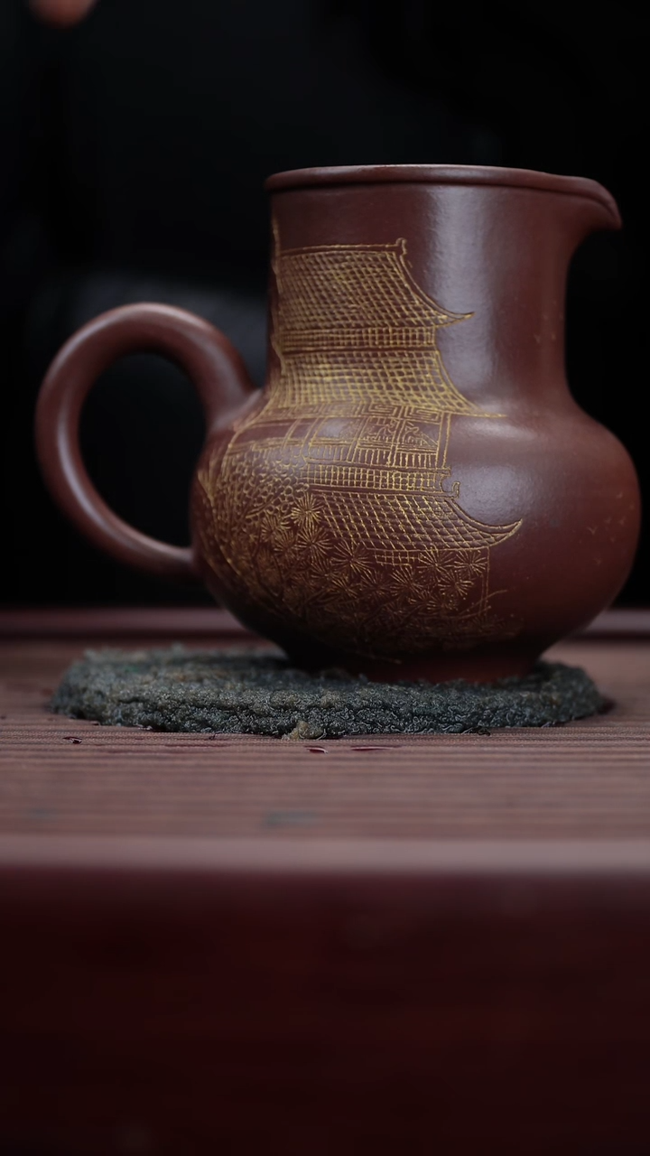 茶杯紫砂非遗茶器-镇海楼公道