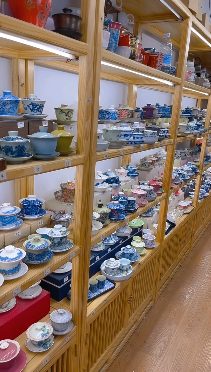 【闪购商品】好看的盖碗家用标准陶瓷011