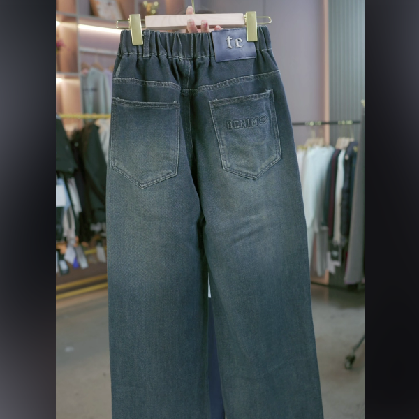 男童青少年秋款DENIM凹凸牛仔裤 C3019（165-190）