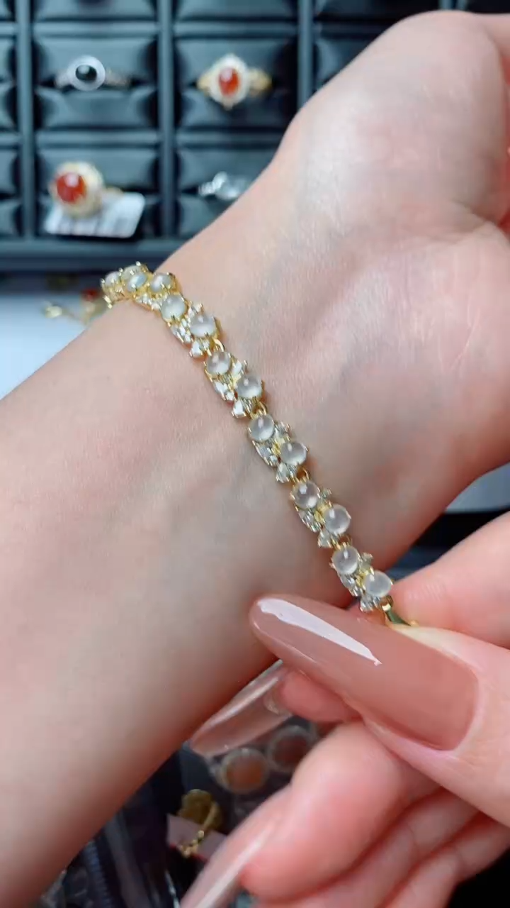 银S925镶嵌戒指翡翠...