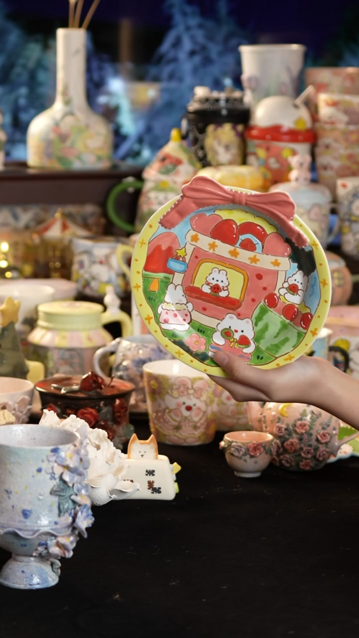 其他陶景德镇釉下彩手绘设计师款陶瓷