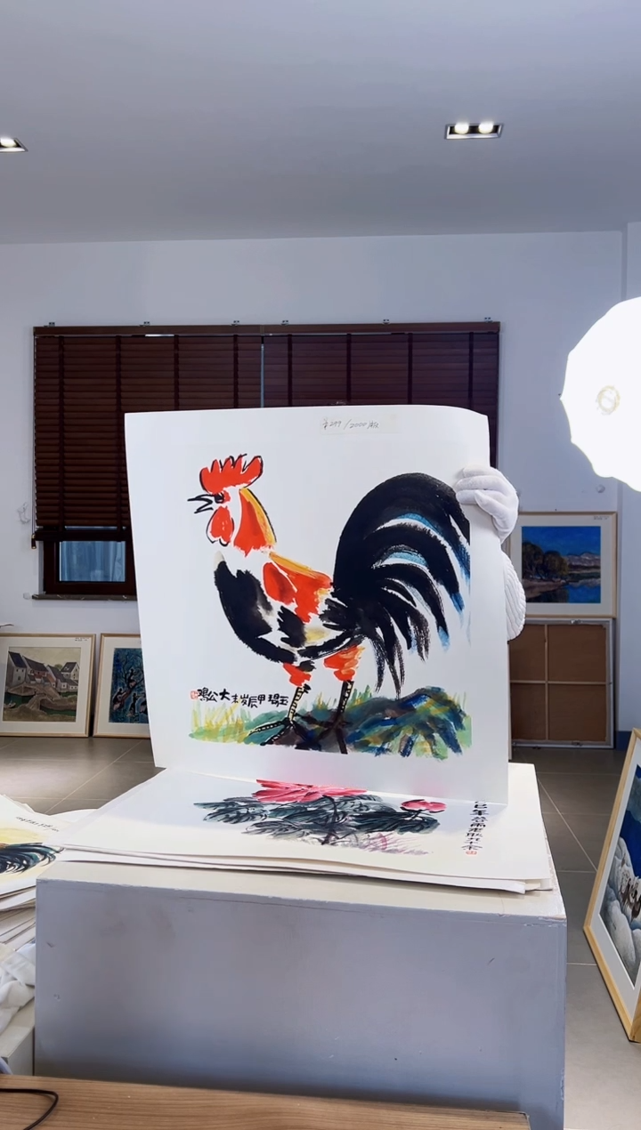 【闪购商品】版画耿玉琨限量作品亲签盖章版画S