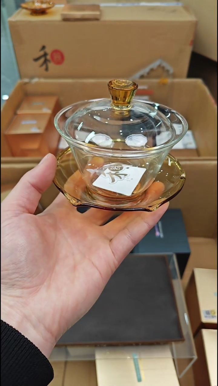 【闪购商品】禾器荷叶盖碗浅黄色