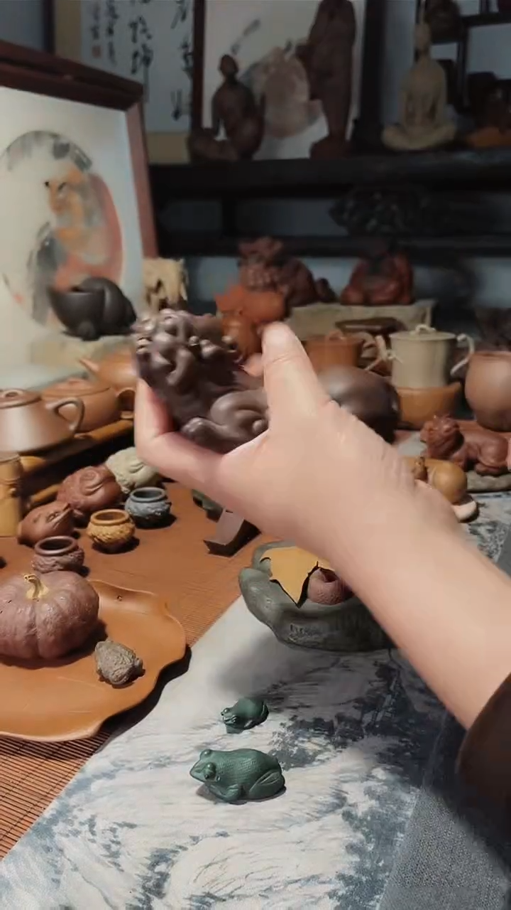 【闪购商品】紫砂茶宠紫砂茶宠把件摆件万蟾蟾