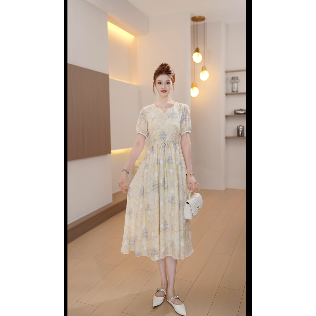 ST&SAT CLASSIC 夏季新款法式优雅气质连衣裙女Y0278