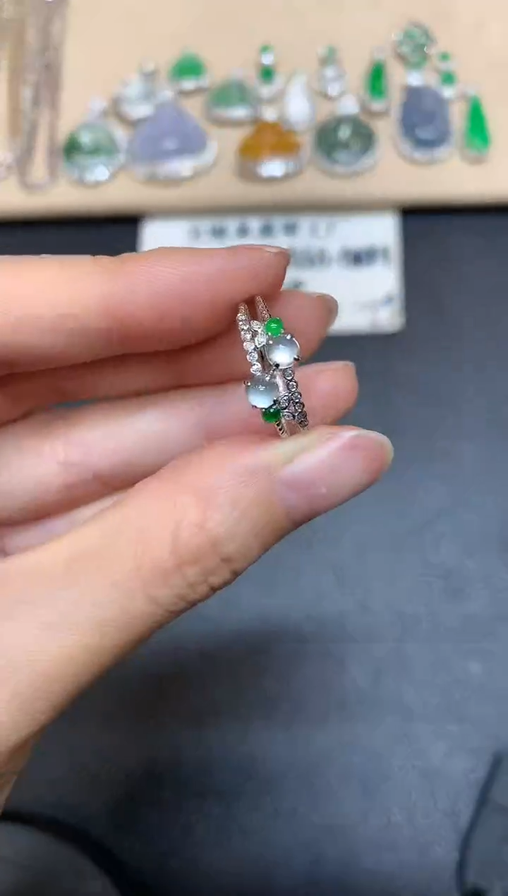 【闪购商品】翡翠戒指18K金镶嵌【无服务费