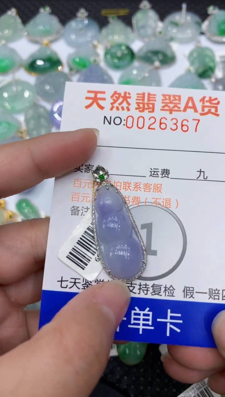 【闪购商品】翡翠颈饰18K金镶嵌11111111111