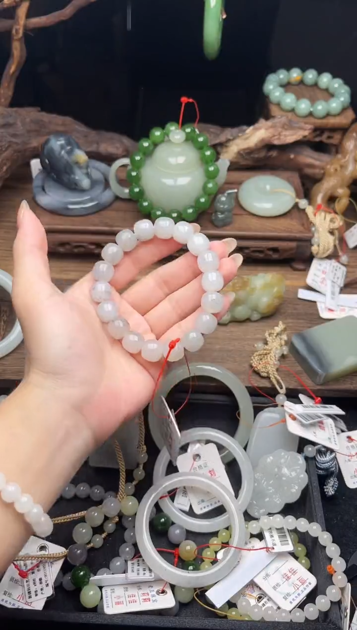 未镶嵌手串和田玉卡12新疆黑山 老型9011654